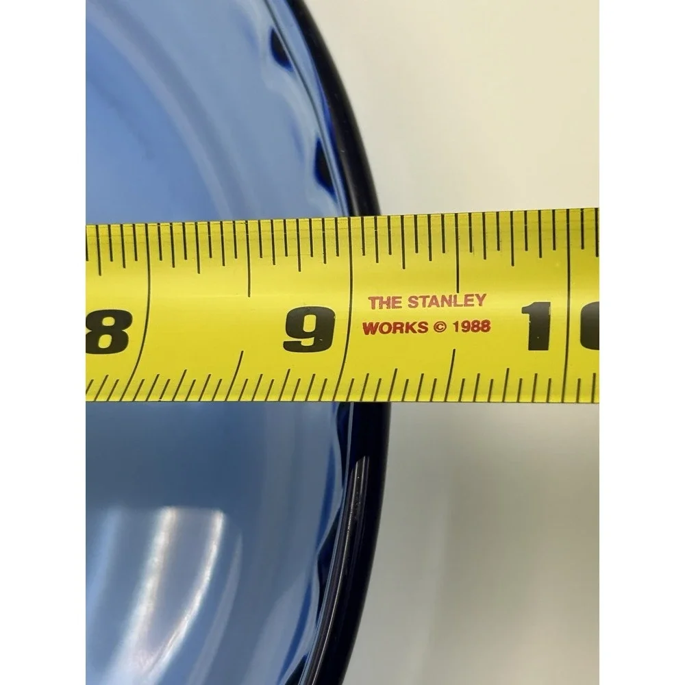 Vintage Anchor Hocking Cobalt Blue Glass Pie Plate 9